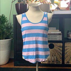 Women’s Banana Republic stripe linen tank